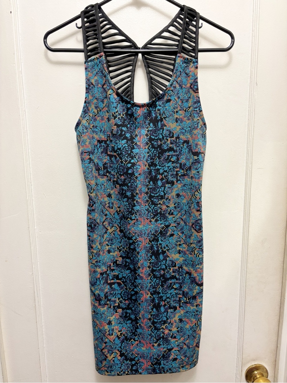 Free People Digital Dasmal Floral Bodycon Dress Size Small
